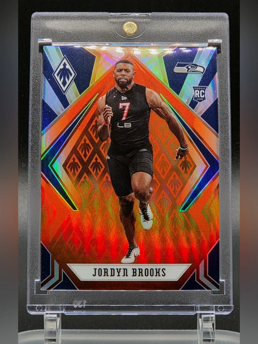 2020 Panini Phoenix - Rookies Jordyn Brooks #152 Orange 95/99 (RC) Seahawks